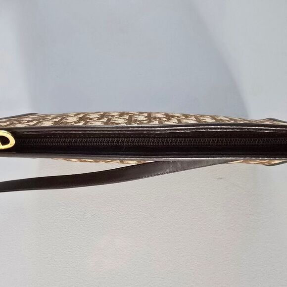 Authentic Christian Dior Trotter Brown Canvas Shoulder Bag - Picture 8 of 10